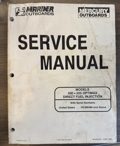 Mercury mariner service manual - mariner,